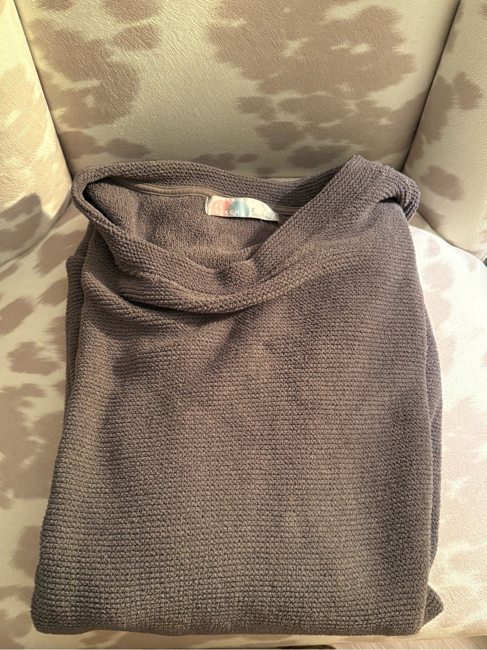 Free People Beach Grey Large Tunic - Picture 2 of 3